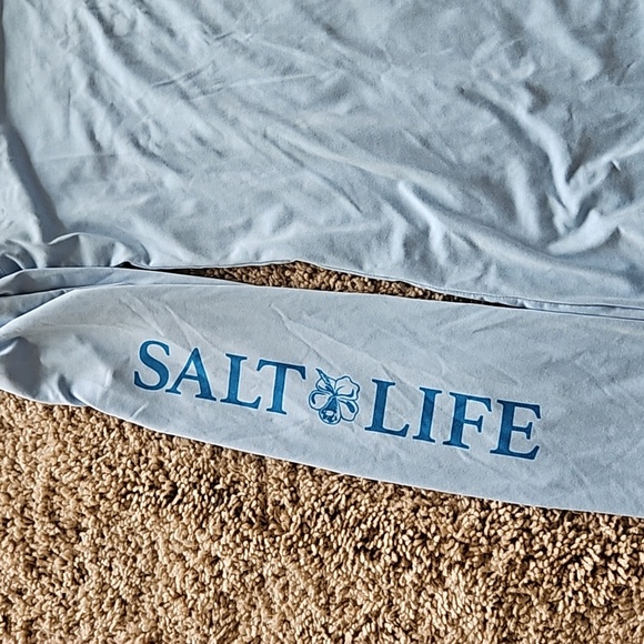 Salt Life Long sleeve T shirt, blue, size L - Picture 4 of 6